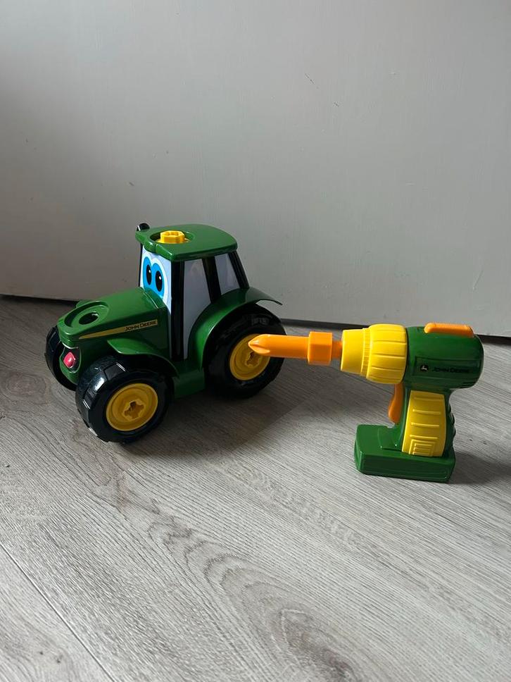 John Deere Tractor met boor, Kinderen en Baby's, Speelgoed | Speelgoedvoertuigen, Gebruikt, Ophalen
