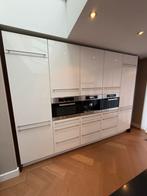 Complete wit hooglans keuken met kookeiland, Ophalen, Gebruikt, Wit, Composiet