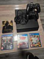Playstation 4 pro 1tb 4 spellen en 2 controllers, Spelcomputers en Games, Spelcomputers | Sony PlayStation 4, Ophalen, Met games