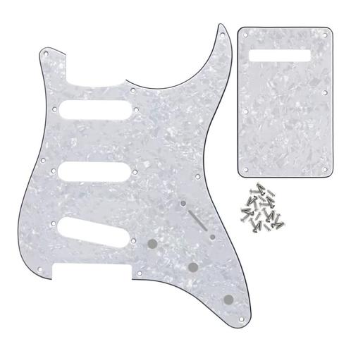 3-laags stratocaster pearloid white sss pickguard 8 hole, Muziek en Instrumenten, Instrumenten | Onderdelen, Nieuw, Elektrische gitaar