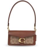 Coach tabby logo plaque shoulder bag bruin, Ophalen of Verzenden, Nieuw, Bruin, Schoudertasje