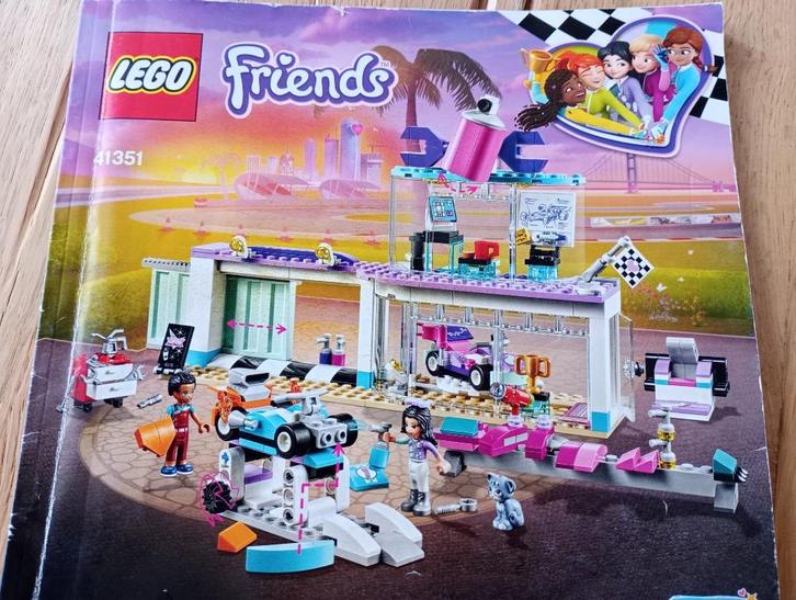 Lego Friends #41351 - Kart creatieve tuningshop -, Kinderen en Baby's, Speelgoed | Duplo en Lego, Gebruikt, Lego, Complete set