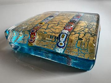 Vintage Murano Italy Millefiori Paperweight Ragazzi & Co 70s beschikbaar voor biedingen