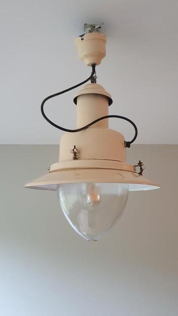 Grote scheepslamp emaille 