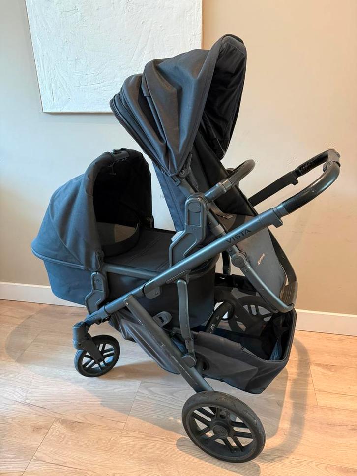 Uppababy Vista V2, Kinderen en Baby's, Kinderwagens en Combinaties, Zo goed als nieuw, Combiwagen, Overige merken, Duowagen, Ophalen of Verzenden