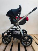 ZGAN - 3 in 1 Maxi Cosi Mura plus rood + autostoel (82), Kinderen en Baby's, Kinderwagen, Maxi-Cosi, Verstelbare duwstang, Zo goed als nieuw