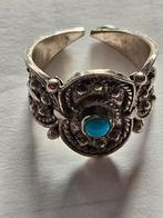 Oude Zilveren ring met turquoise steen, Sieraden, Tassen en Uiterlijk, Ringen, 18 tot 19, Gebruikt, Ophalen of Verzenden, Dame of Heer