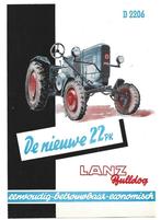 Lanz Bulldog 22 PK tractor trekker folder, Verzenden, Zo goed als nieuw, Tractor en Landbouw