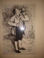 Ets van P.Verhaert 1875, Antiek en Kunst, Kunst | Etsen en Gravures, Ophalen of Verzenden