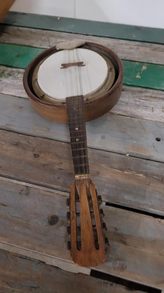 Vintage Mandolinebanjo, Muziek en Instrumenten, Snaarinstrumenten | Banjo's, Gebruikt, Mandolinebanjo, Ophalen