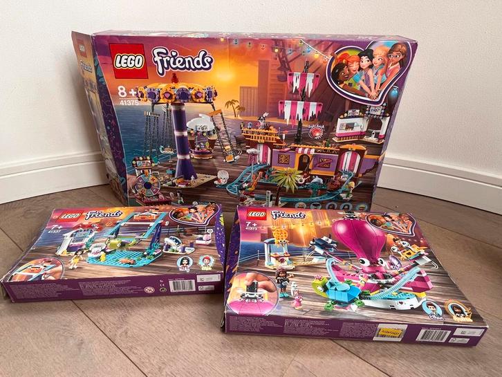 Lego Friends Kermis Sets - Compleet met Dozen!, Kinderen en Baby's, Speelgoed | Duplo en Lego, Zo goed als nieuw, Lego, Complete set
