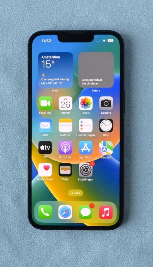 iPhone 13 128GB Zwart: nieuwe batterij, garantie, Telecommunicatie, Mobiele telefoons | Apple iPhone, Zo goed als nieuw, 128 GB