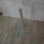 Glazen bijzettafel, Minder dan 55 cm, Rond, Ophalen, 45 tot 60 cm