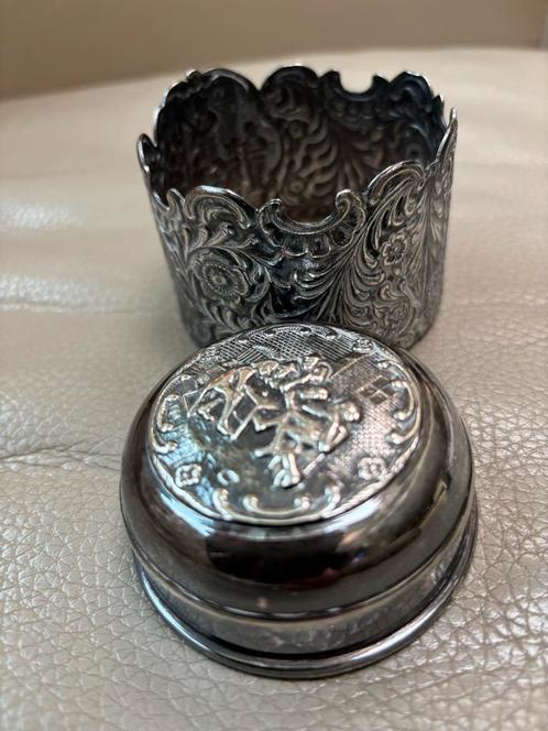 Antieke Sola Jampothouder, Antiek en Kunst, Antiek | Goud en Zilver, Zilver, Ophalen of Verzenden