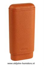 SK04OR ADORINI SIGARENKOKER LEER KROKUS ORANJE  3 SIGAREN, Verzamelen, Rookartikelen, Aanstekers en Luciferdoosjes, Verzenden