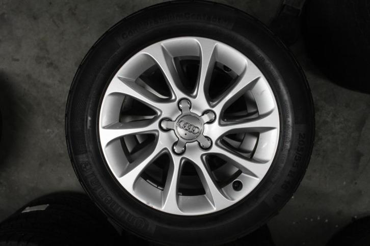 MOOIE Audi A3 16 Inch Lichtmetalen Velgen Zomerset 5x112, Auto-onderdelen, Banden en Velgen, Banden en Velgen, Zomerbanden, 16 inch