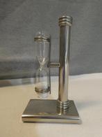 Vintage zilverkleurige metalen zandloper jaren 60, zandloper, Ophalen of Verzenden, Gebruikt