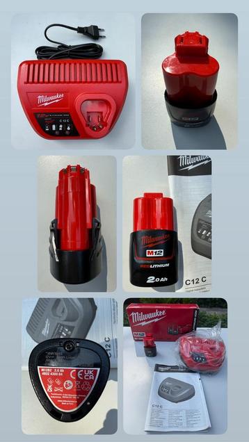 SPLINTER NIEUWE MILWAUKEE M12 OPLADER & 1 M12 2.0AH ACCU beschikbaar voor biedingen