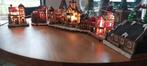Kerst huisjes dorp met verlichting, Ophalen of Verzenden, Gebruikt
