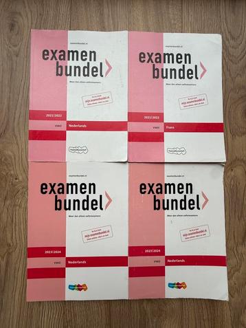 Examenbundels Nederlands & Frans (VWO 2021–2024) beschikbaar voor biedingen