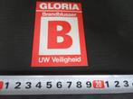 sticker GLORIA brandblusser uw veiligheid, Ophalen, Zo goed als nieuw, Bedrijf of Vereniging