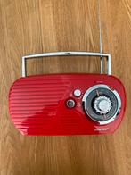 Rode Tom Tec radio, Verzenden, Zo goed als nieuw, Radio
