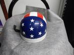 USA vlag Davida origineel helm potje classic oldtimer, Motoren, Kleding | Motorhelmen, Overige typen, Nieuw met kaartje, Overige merken