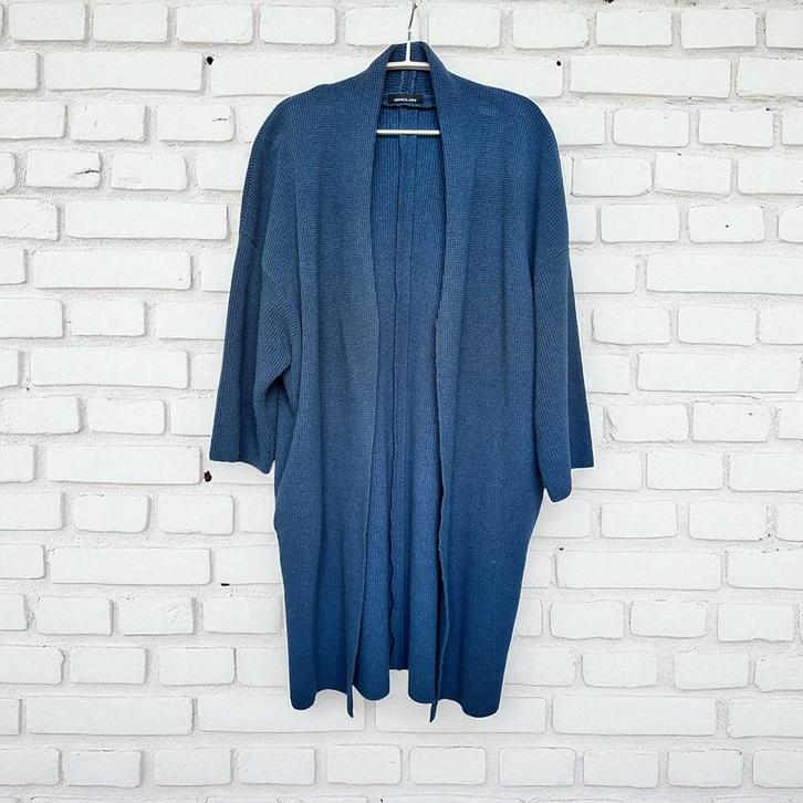 Anneclaire Vest Mt 40 Donker Blauw Gebreid Open Kimono Style, Kleding | Dames, Truien en Vesten, Zo goed als nieuw, Maat 38/40 (M)