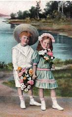 Oude prentkaart kinderen, Ophalen of Verzenden, Voor 1940, Gebruikt, Kind