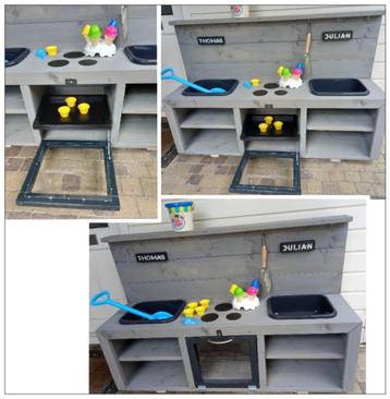 Modderkeuken, water & zand tafel. NIEUW op maat. beschikbaar voor biedingen