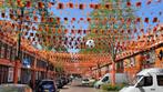 Oranje vlaggetjes 10 meter , 30x20cm, Hobby en Vrije tijd, Feestartikelen, Nieuw, Versiering, Ophalen of Verzenden, Oranje of Koningsdag