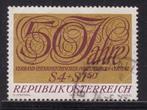 899 - Oostenrijk michel 1380 gestempeld 50 jaar filatelistis, Postzegels en Munten, Postzegels | Europa | Oostenrijk, Ophalen of Verzenden