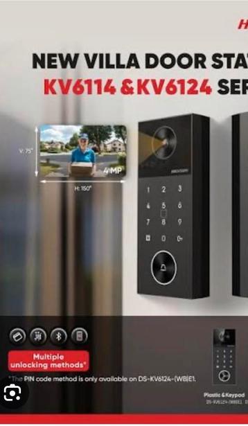 Hikvision DS-KV6124-WBE1 Deurstation deurbel 4MP beschikbaar voor biedingen