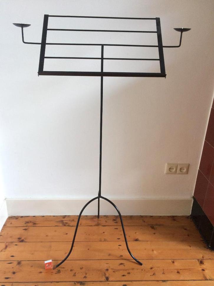 1.22 meter standaard display menu muziekblad 2 kaarshouders, Muziek en Instrumenten, Standaards, Zo goed als nieuw, Muziekstandaard