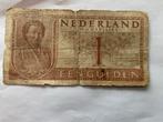 Oude 1 Gulden Muntbiljet 1943, Ophalen of Verzenden, 1 gulden, Los biljet