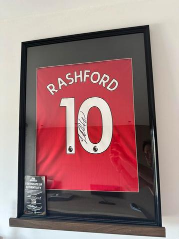 Gesigneerd Rashford-shirt met certificaat beschikbaar voor biedingen