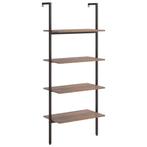 Ladderrek met 4 schappen 64x35x152,5 cm donkerbruin, Ophalen of Verzenden, Nieuw
