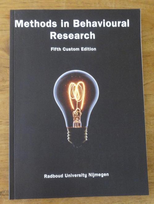 Methods in behavioural research, Boeken, Psychologie, Zo goed als nieuw, Overige onderwerpen, Ophalen of Verzenden