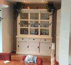 Buffetkast/vitrinekast 215x180x52 cm, Huis en Inrichting, Kasten | Buffetkasten, Ophalen, Eikenhout, 200 cm of meer, Zo goed als nieuw