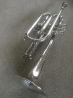 bes cornet uit 1950 verzilverd, Muziek en Instrumenten, Blaasinstrumenten | Trompetten, Ophalen of Verzenden, Gebruikt, Bes-trompet