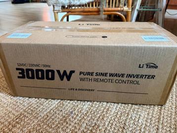 Li-Time Omvormer 12V DC -> 230V AC – 3000 Watt (50Hz) beschikbaar voor biedingen