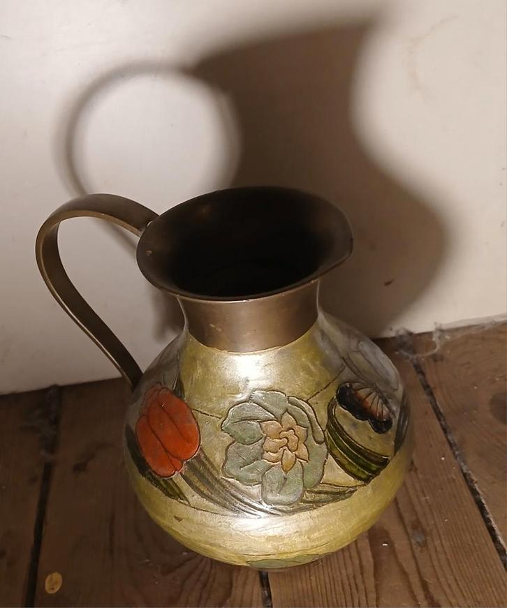 Cloisonné vaas/kan, Antiek en Kunst, Antiek | Vazen, Ophalen of Verzenden