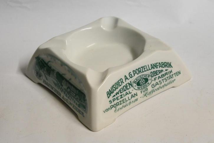 porselein fabriek Bauscher Weiden reclame asbak, Antiek en Kunst, Antiek | Porselein, Ophalen of Verzenden