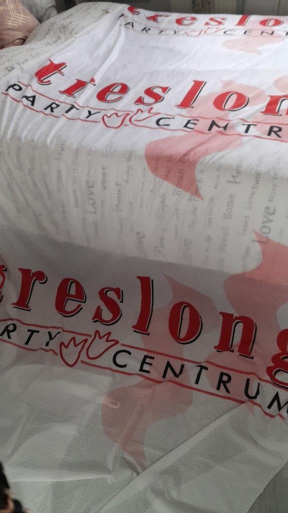 Vlag van "Partycentrum Treslong", Ophalen of Verzenden, Zo goed als nieuw