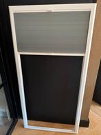 Dubbele plissé/ duette verduisterend in magneetframe, Ophalen, 100 tot 150 cm, Nieuw, 50 tot 100 cm