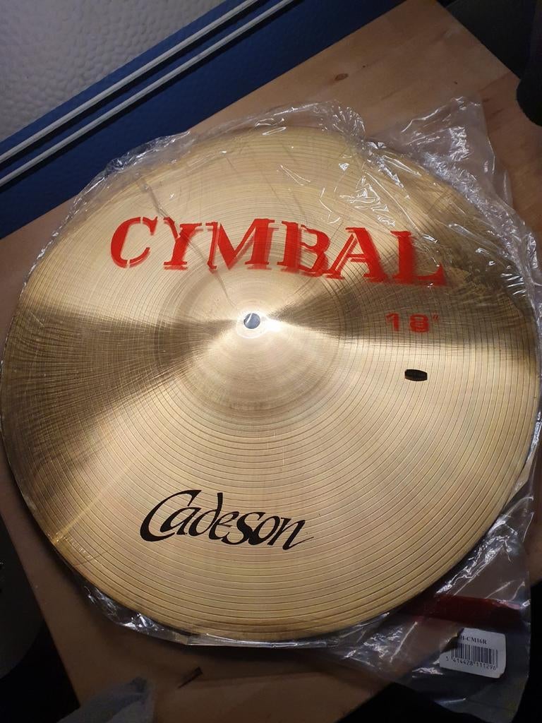 Cadeson 18″ Ride z.g.a.n.! –duidelijke attack en goede wash, Ophalen of Verzenden, Zo goed als nieuw, Drums of Percussie