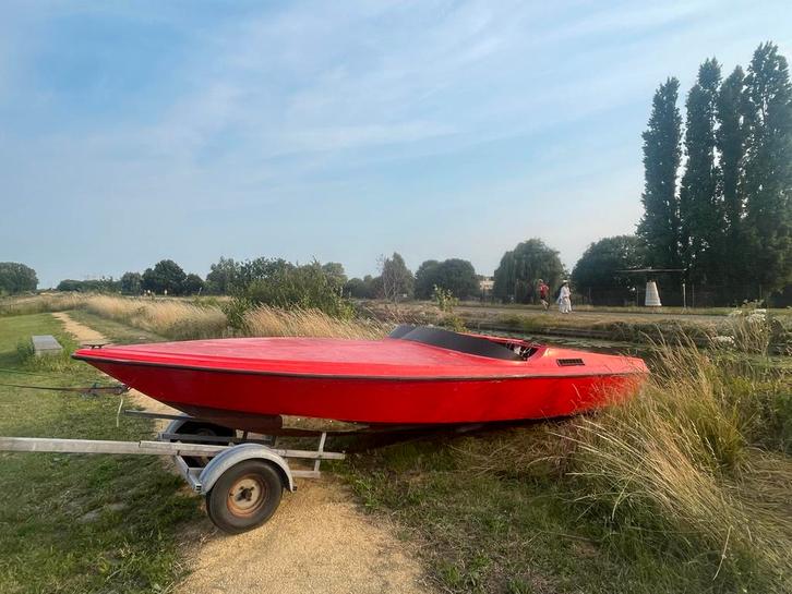 Rode Speedboot Opknapper Miami Vice, Watersport en Boten, Bootonderdelen, Gebruikt, Overige typen, Motorboot, Ophalen