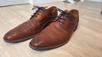 Van Lier leren veterschoenen maat 9, Bruin, Van Lier, Ophalen of Verzenden, Zo goed als nieuw