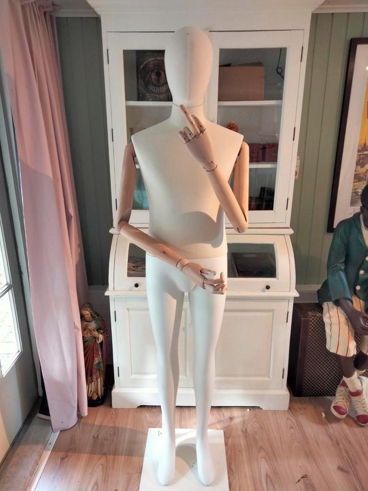 Etalagepop met Houten Armen - Goedkoop Halloween!, Huis en Inrichting, Woonaccessoires | Overige, Ophalen