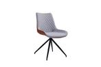 Eetstoelen cognac/grijs, Huis en Inrichting, Stoelen, Ophalen, Zo goed als nieuw, Grijs, Vijf, Zes of meer stoelen